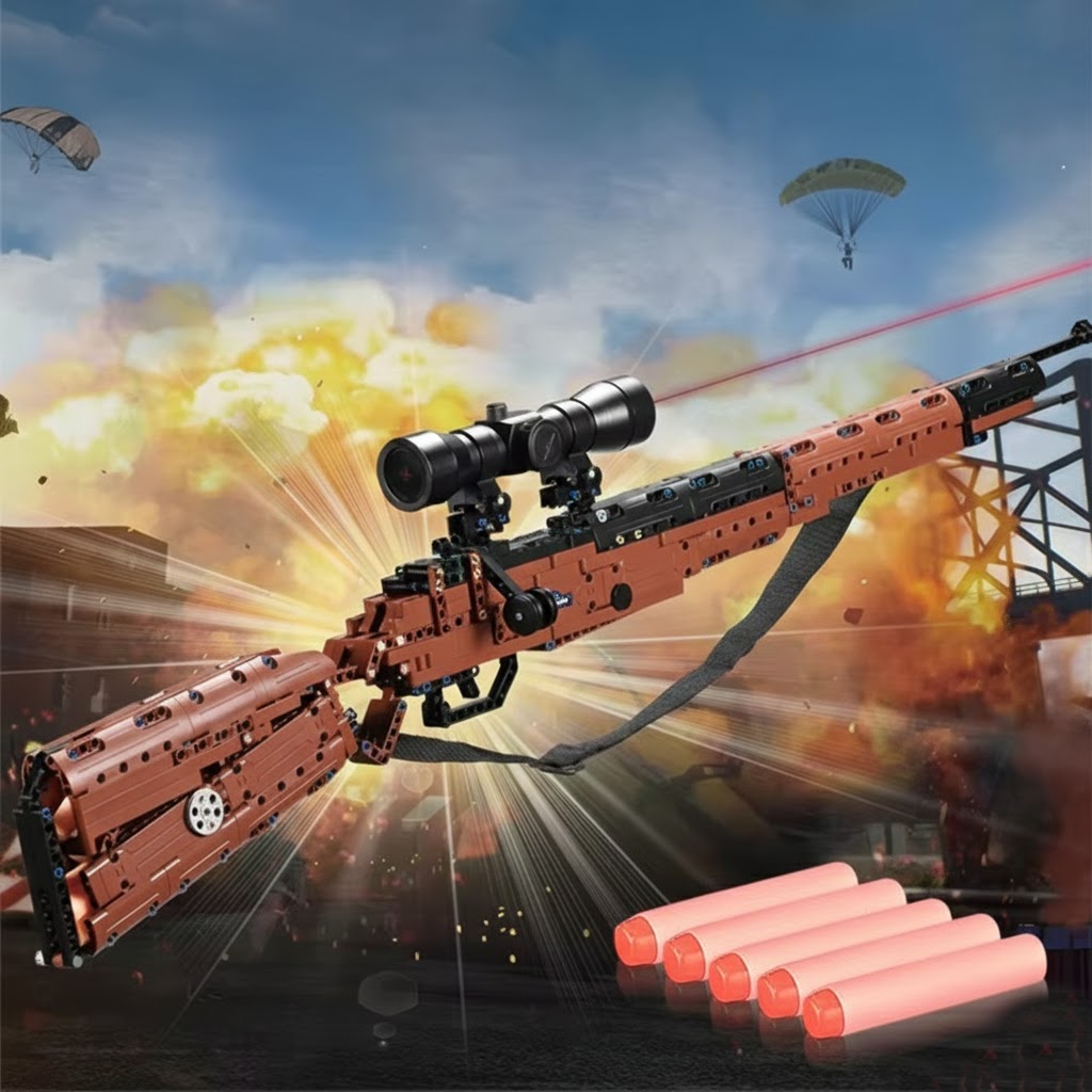 LogiBricks -  98K pistolet snajperski - 653 elementów